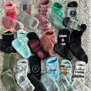 Pure Barre socks - lot of 17 - sell as group